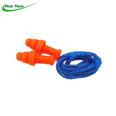 Nút tai chống ồn SILICONE có dây 1270